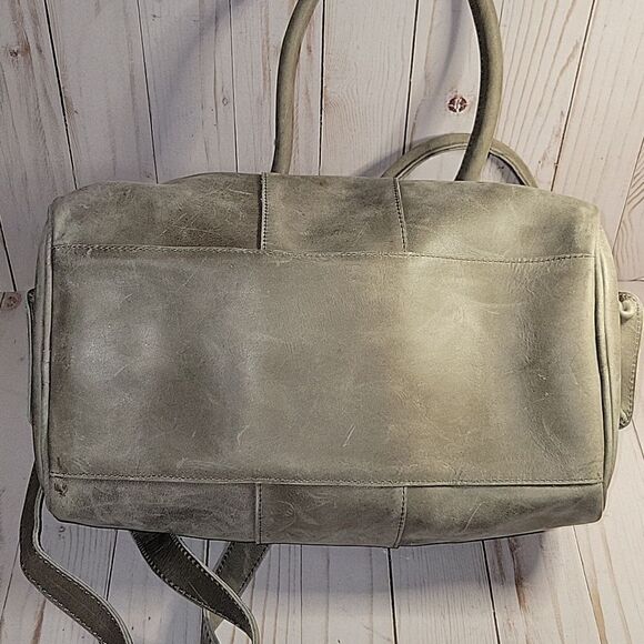 Addis Jemari Grey leather Barrel Bag - Picture 5 of 8
